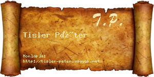 Tisler Péter névjegykártya